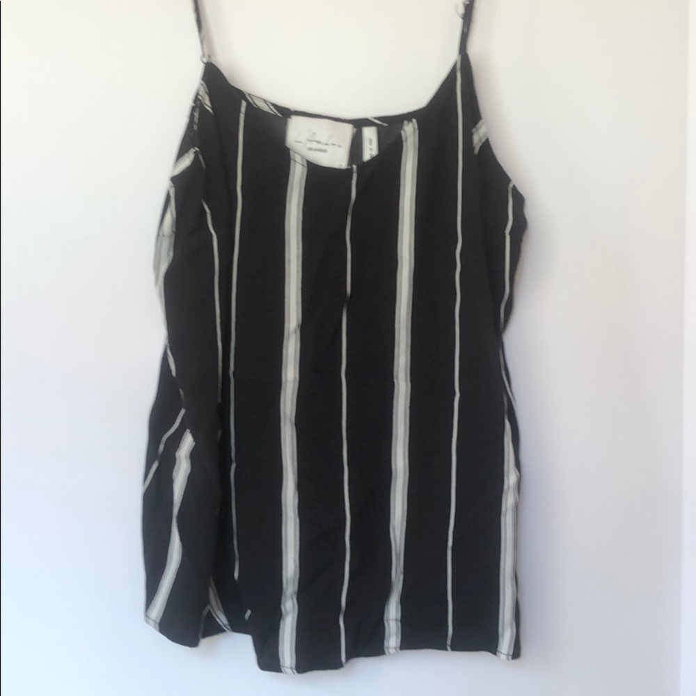 L’Academie striped tank sz med